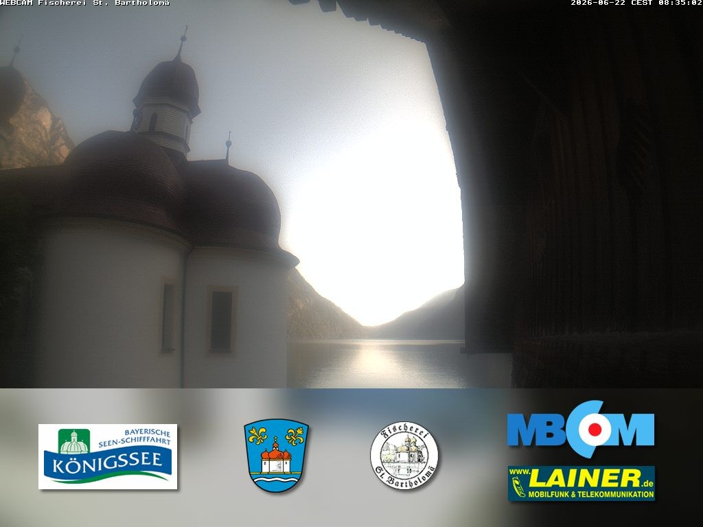 Archiv Foto Webcam St. Bartholomä, Königssee