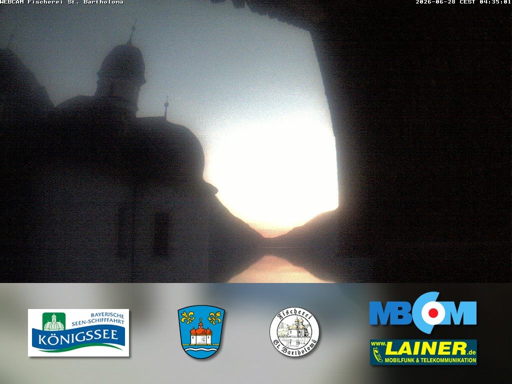 Archiv Foto Webcam St. Bartholomä, Königssee