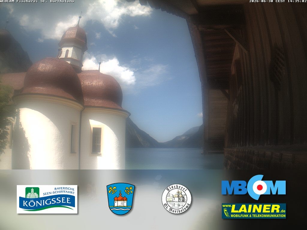 Archiv Foto Webcam St. Bartholomä, Königssee