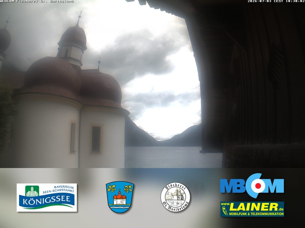 Archiv Foto Webcam St. Bartholomä, Königssee