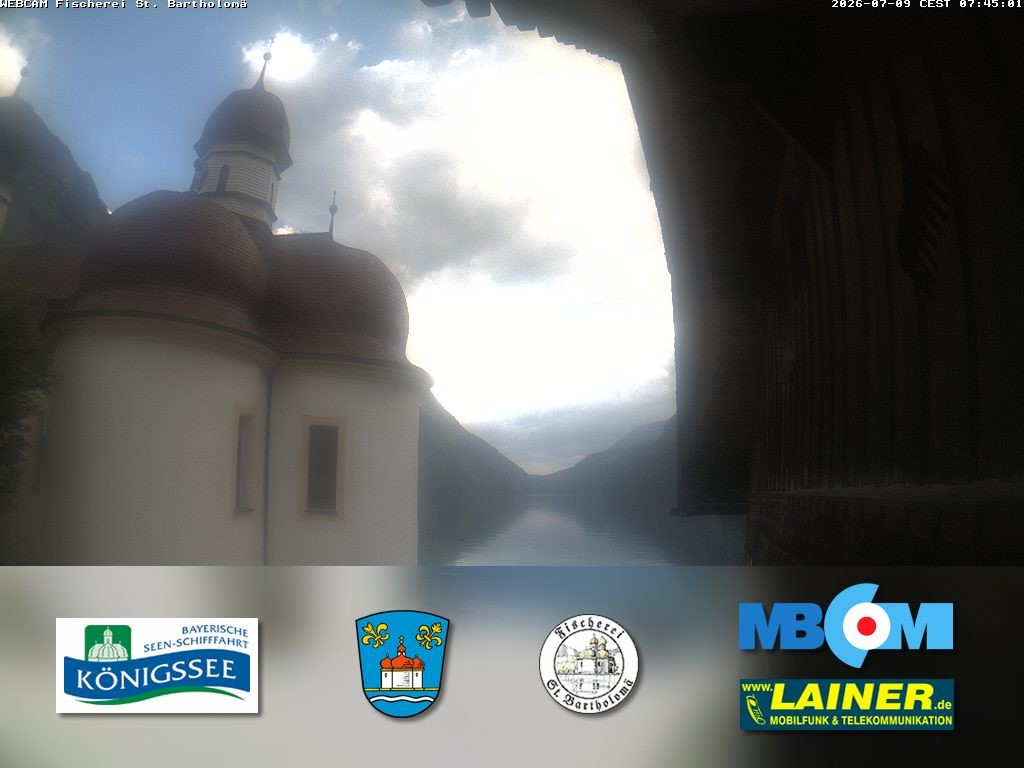 Archiv Foto Webcam St. Bartholomä, Königssee
