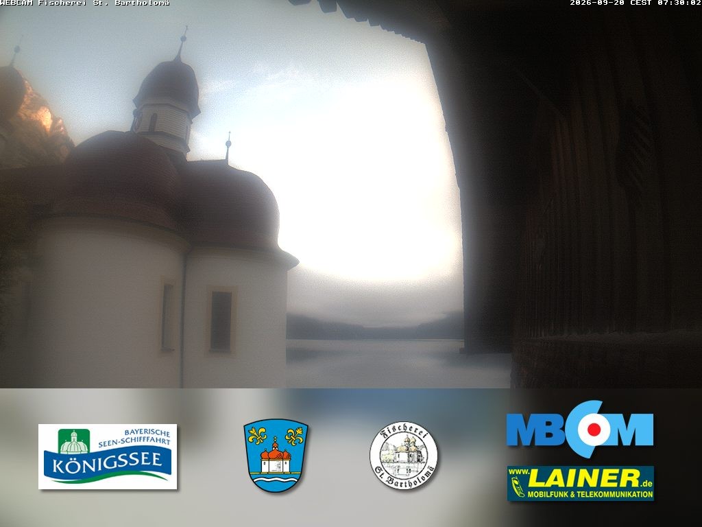 Archiv Foto Webcam St. Bartholomä, Königssee