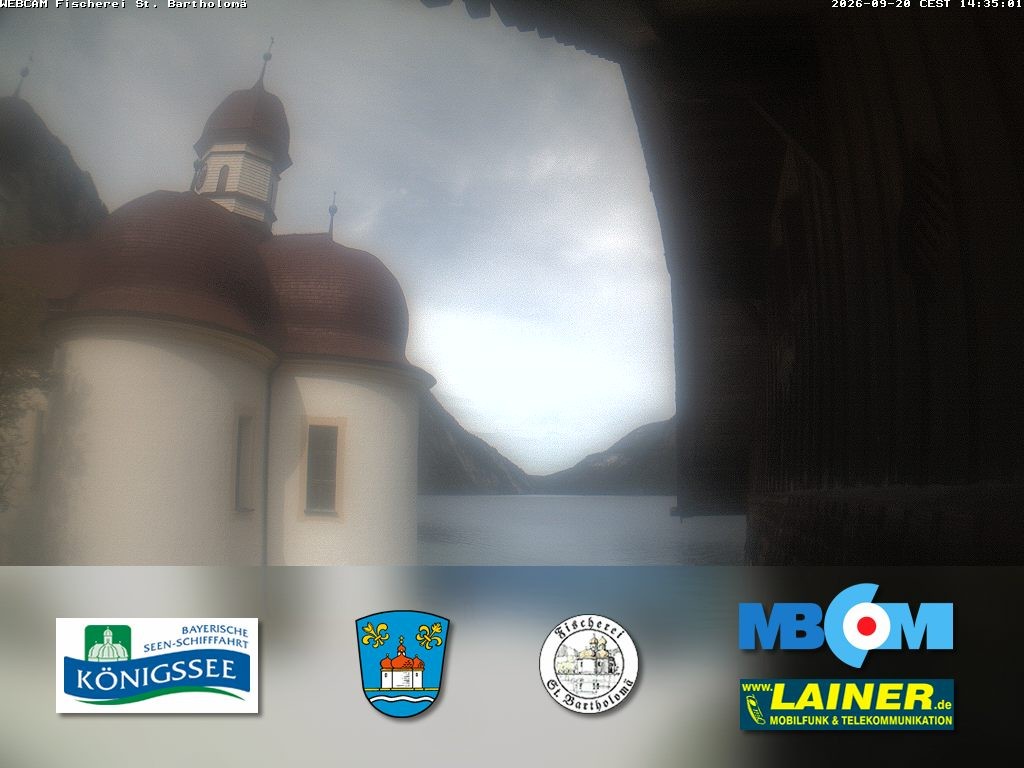 Archiv Foto Webcam St. Bartholomä, Königssee