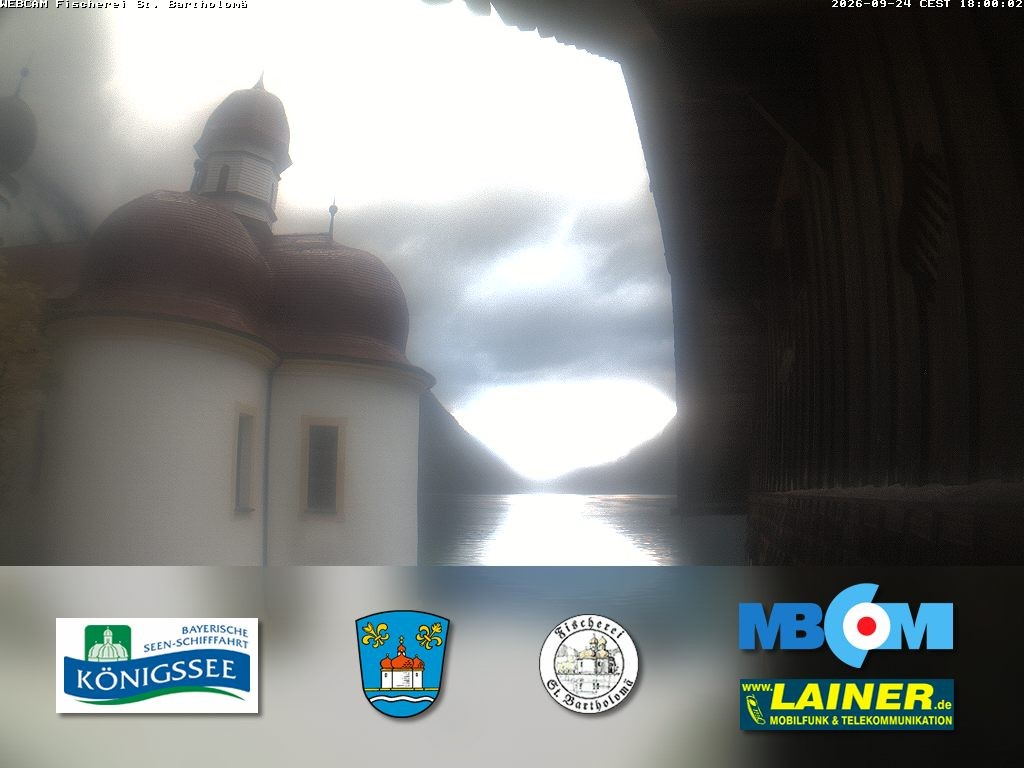 Archiv Foto Webcam St. Bartholomä, Königssee