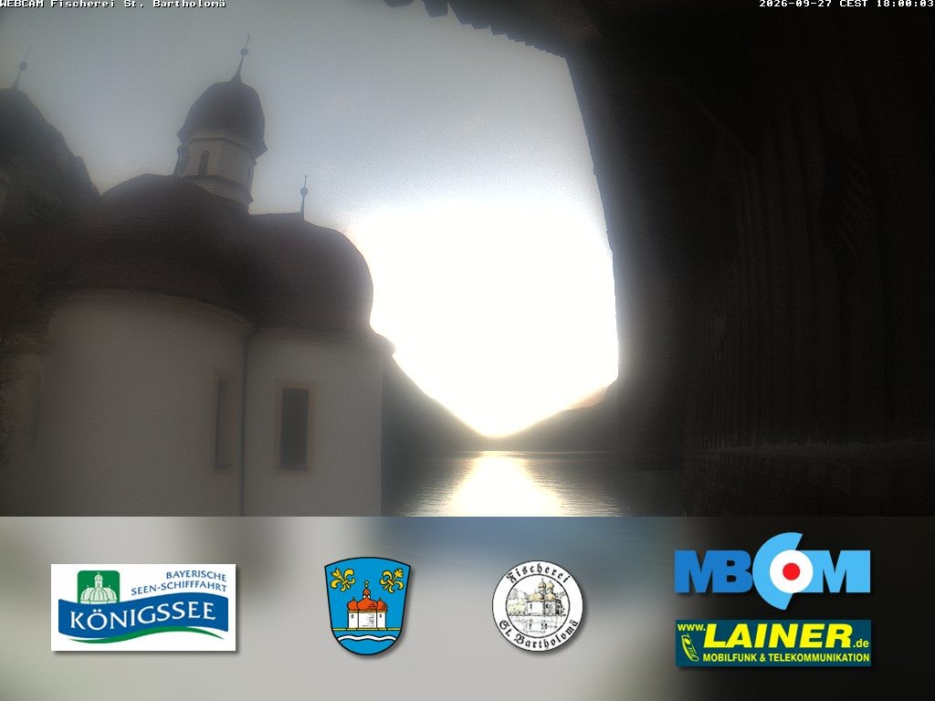 Archiv Foto Webcam St. Bartholomä, Königssee
