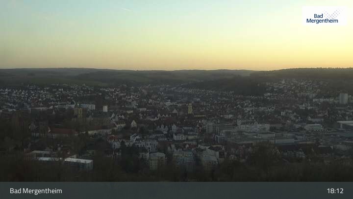 Archiv Foto Webcam Blick vom Ketterberg auf Bad Mergentheim