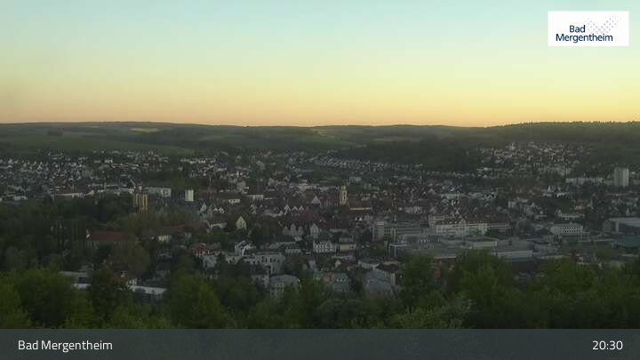 Archiv Foto Webcam Blick vom Ketterberg auf Bad Mergentheim