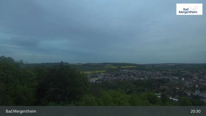 Archiv Foto Webcam Blick vom Ketterberg auf Bad Mergentheim