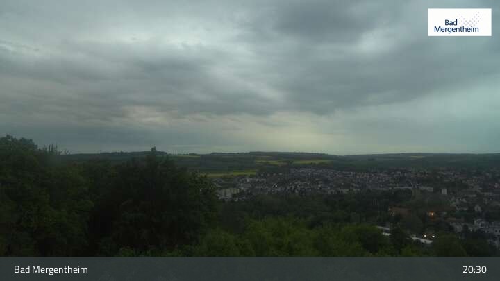 Archiv Foto Webcam Blick vom Ketterberg auf Bad Mergentheim