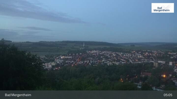 Archiv Foto Webcam Blick vom Ketterberg auf Bad Mergentheim