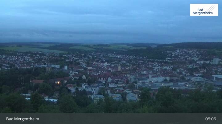 Archiv Foto Webcam Blick vom Ketterberg auf Bad Mergentheim