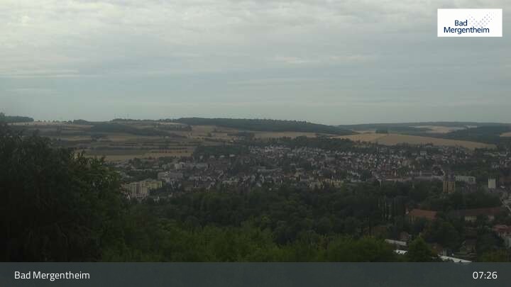 Archiv Foto Webcam Blick vom Ketterberg auf Bad Mergentheim