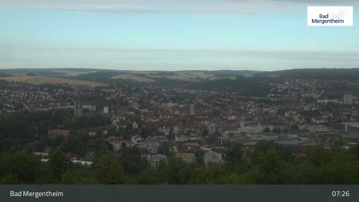 Archiv Foto Webcam Blick vom Ketterberg auf Bad Mergentheim