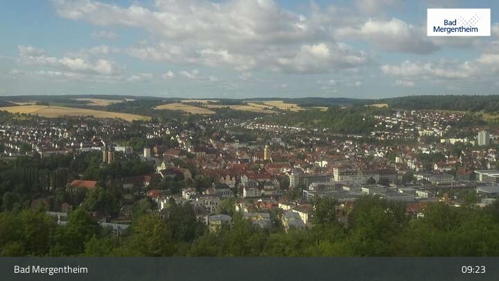 Archiv Foto Webcam Blick vom Ketterberg auf Bad Mergentheim