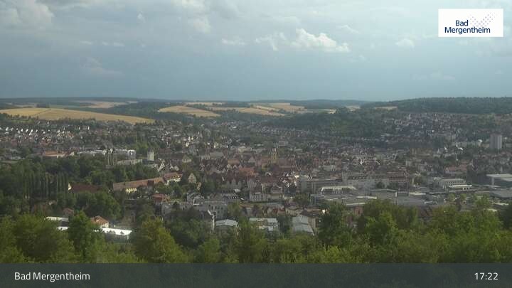 Archiv Foto Webcam Blick vom Ketterberg auf Bad Mergentheim