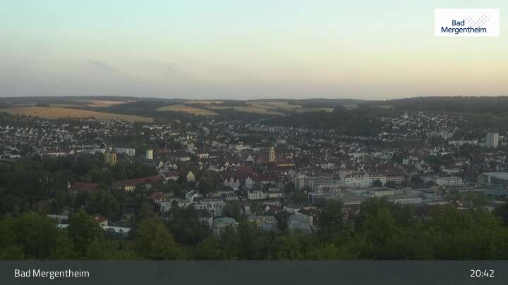 Archiv Foto Webcam Blick vom Ketterberg auf Bad Mergentheim
