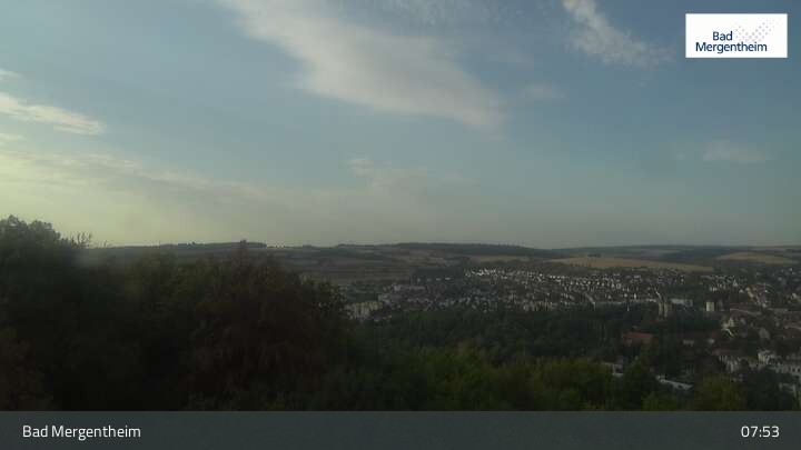 Archiv Foto Webcam Blick vom Ketterberg auf Bad Mergentheim