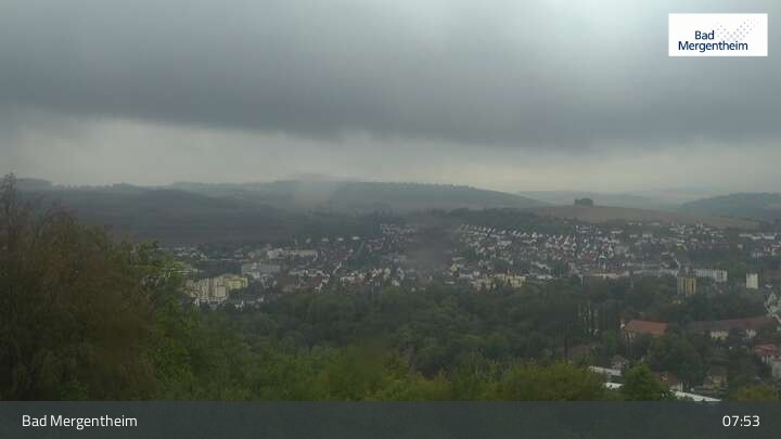 Archiv Foto Webcam Blick vom Ketterberg auf Bad Mergentheim