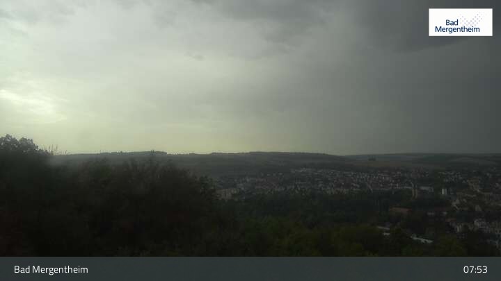 Archiv Foto Webcam Blick vom Ketterberg auf Bad Mergentheim