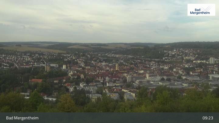 Archiv Foto Webcam Blick vom Ketterberg auf Bad Mergentheim