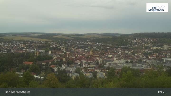 Archiv Foto Webcam Blick vom Ketterberg auf Bad Mergentheim