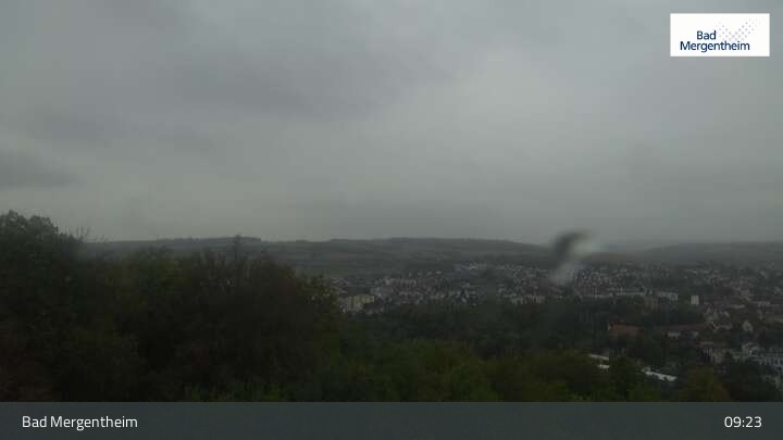Archived image Webcam View from the Ketterberg to Bad Mergentheim