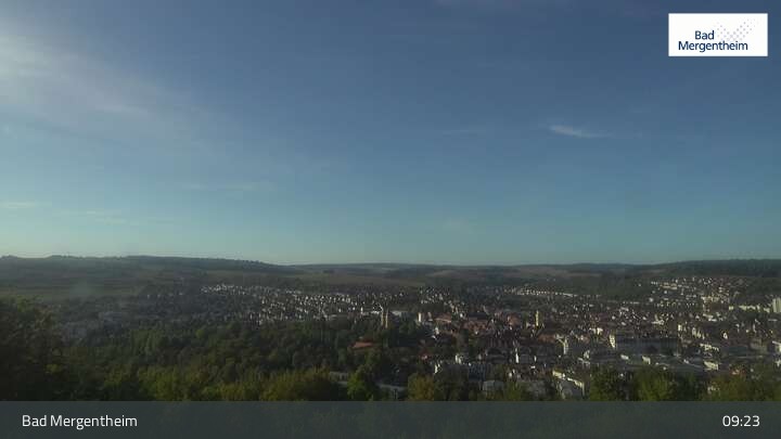 Archiv Foto Webcam Blick vom Ketterberg auf Bad Mergentheim