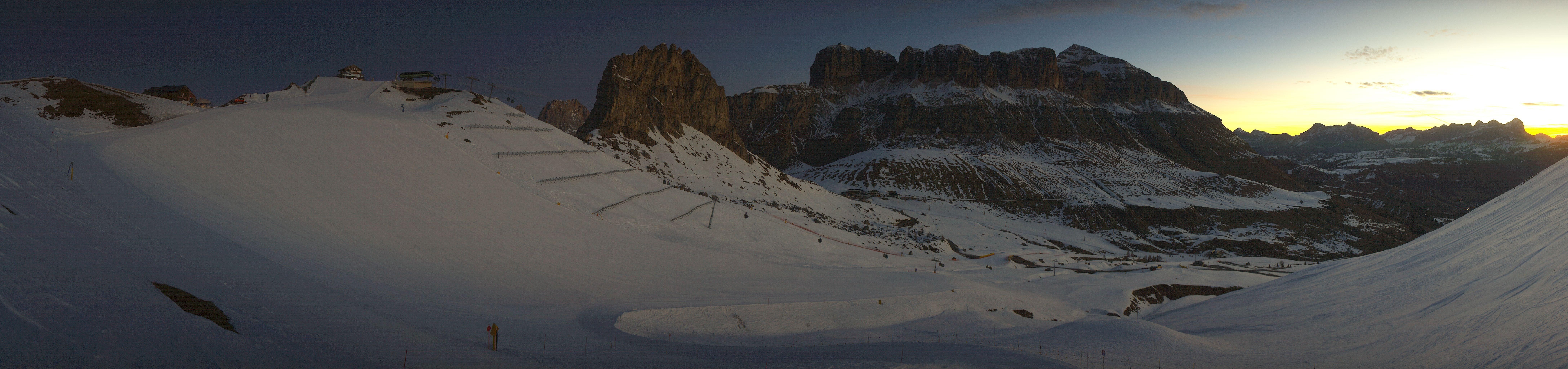 Archived image Webcam Fassa Valley Panorama, Pordoi Pass