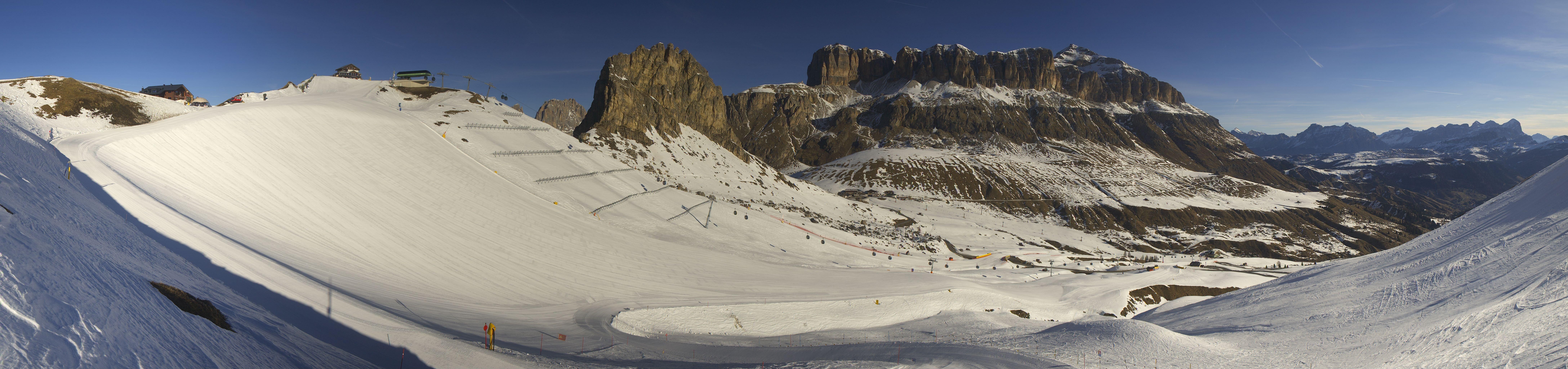 Archived image Webcam Fassa Valley Panorama, Pordoi Pass