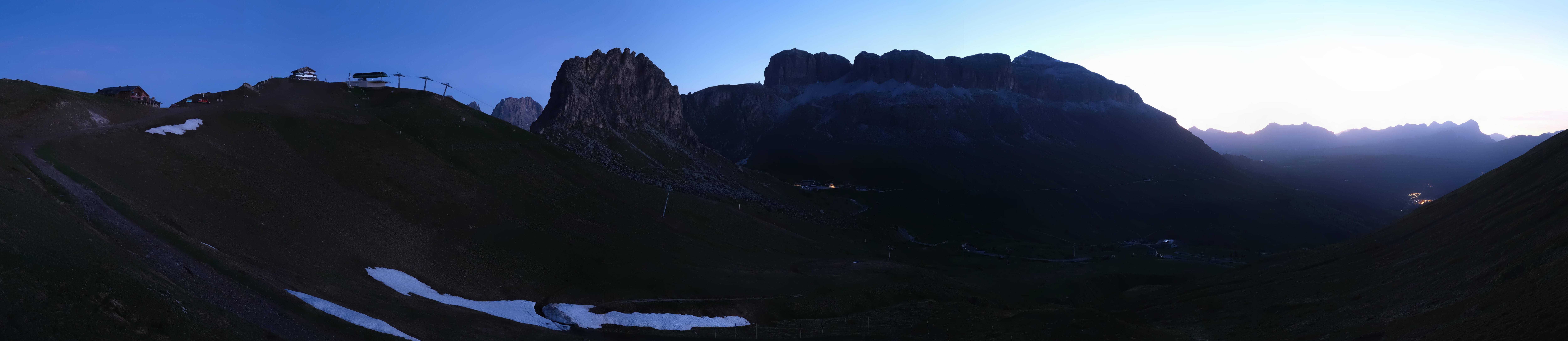 Archived image Webcam Fassa Valley Panorama, Pordoi Pass