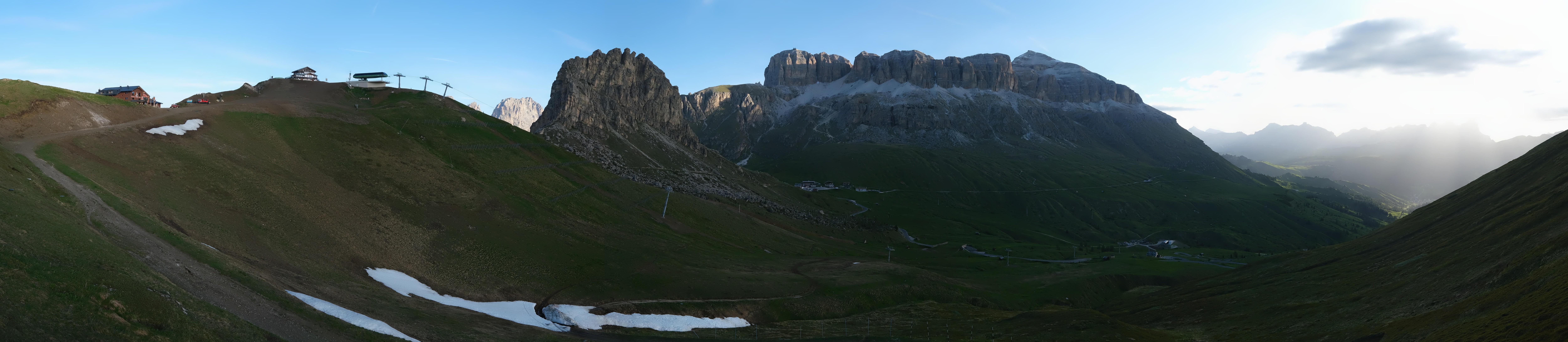 Archived image Webcam Fassa Valley Panorama, Pordoi Pass