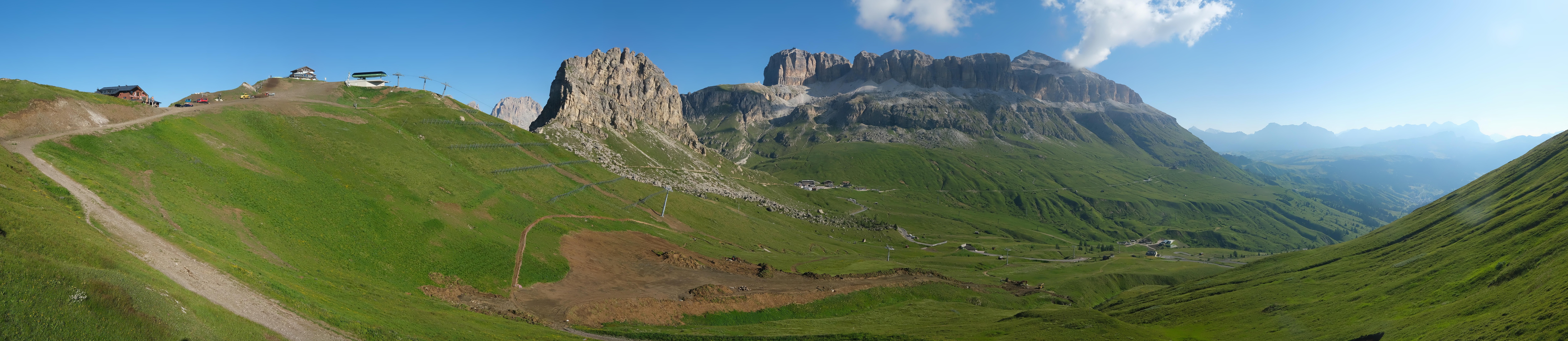Archived image Webcam Fassa Valley Panorama, Pordoi Pass