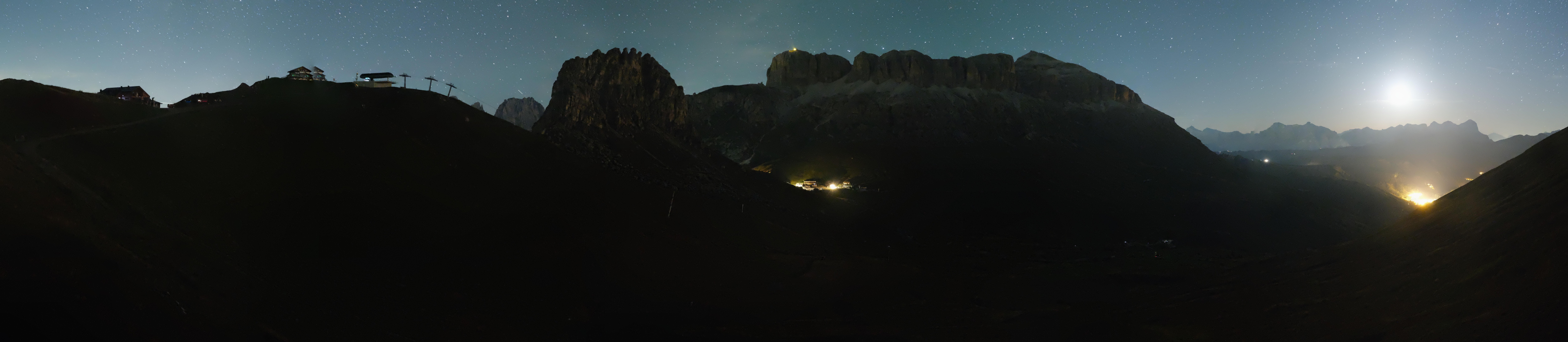Archived image Webcam Fassa Valley Panorama, Pordoi Pass