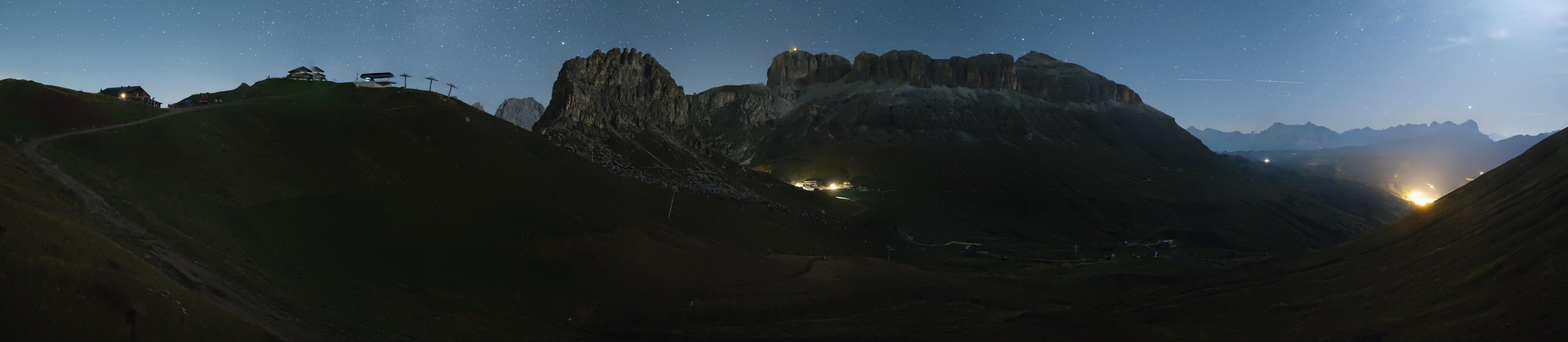 Archived image Webcam Fassa Valley Panorama, Pordoi Pass