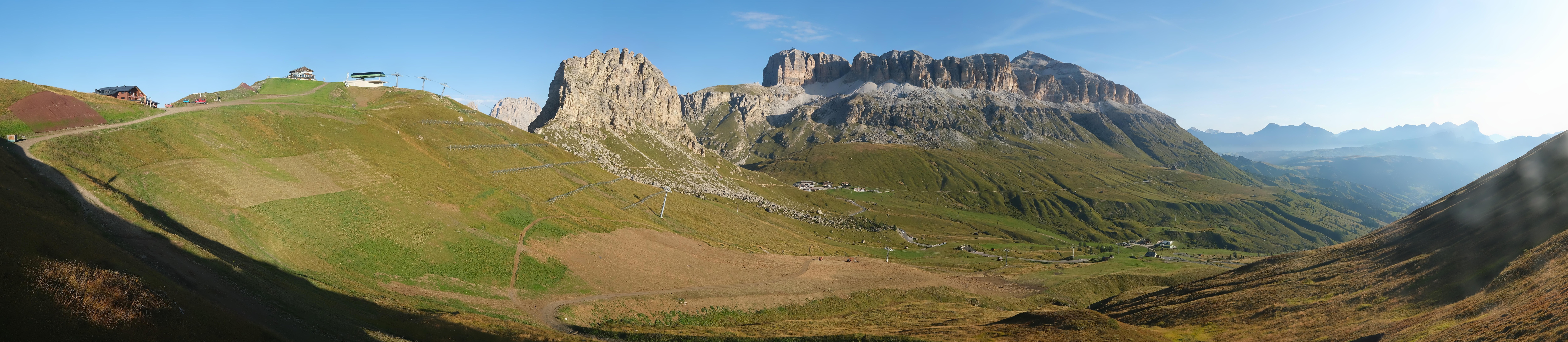Archived image Webcam Fassa Valley Panorama, Pordoi Pass
