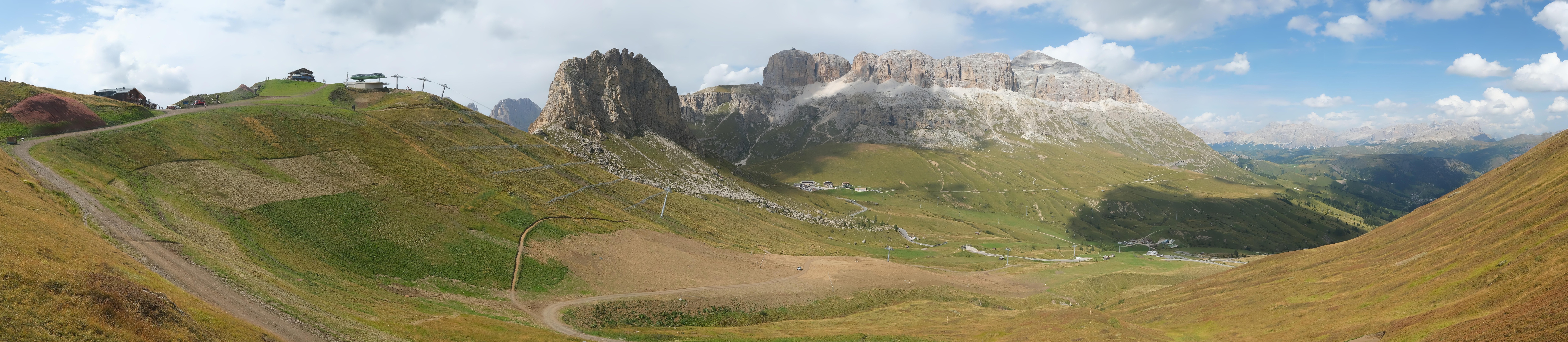 Archived image Webcam Fassa Valley Panorama, Pordoi Pass