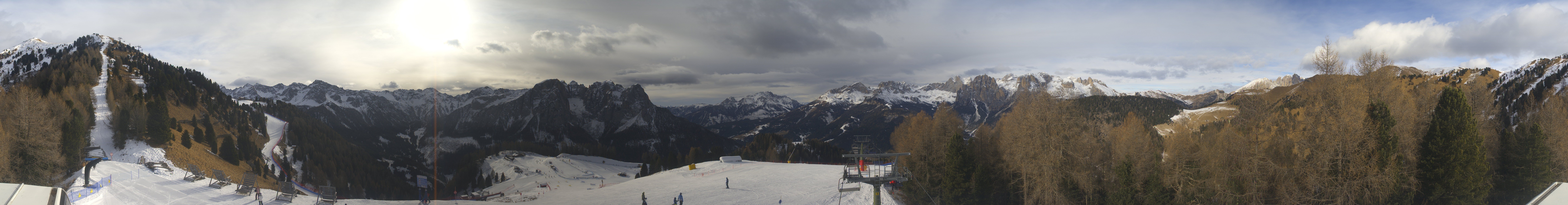 Archived image Webcam Dolomites Panorama - Pozza di Fassa