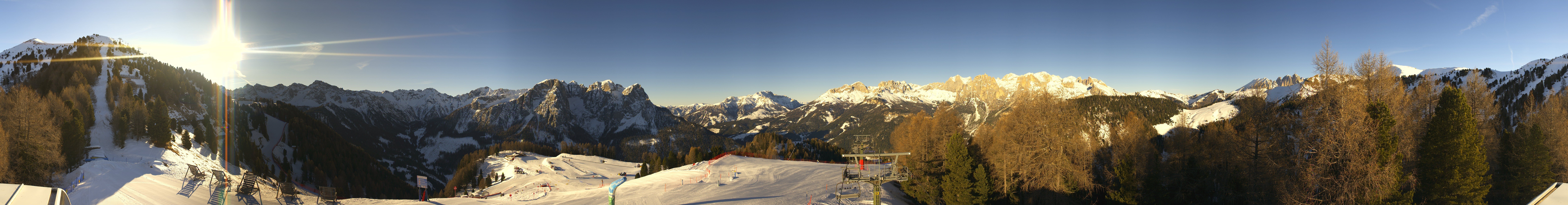 Archived image Webcam Dolomites Panorama - Pozza di Fassa