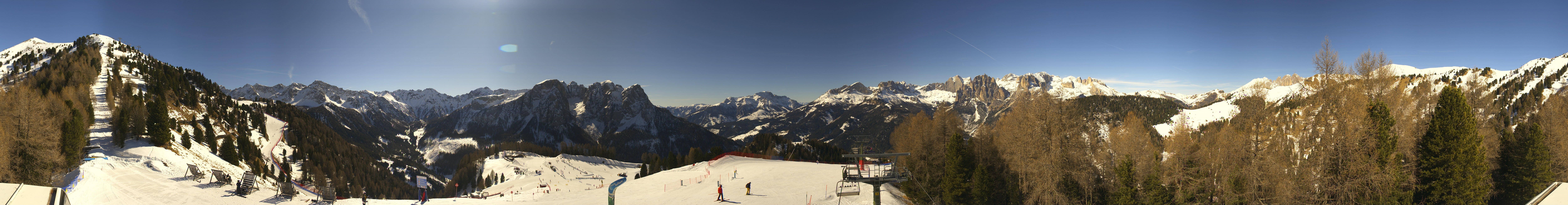 Archived image Webcam Dolomites Panorama - Pozza di Fassa