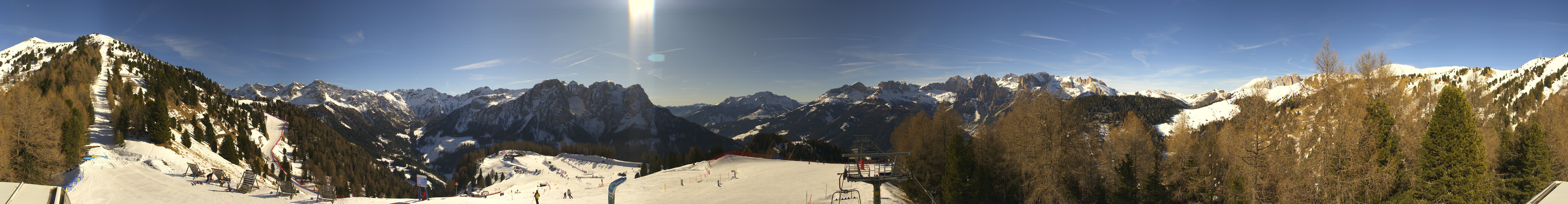 Archived image Webcam Dolomites Panorama - Pozza di Fassa