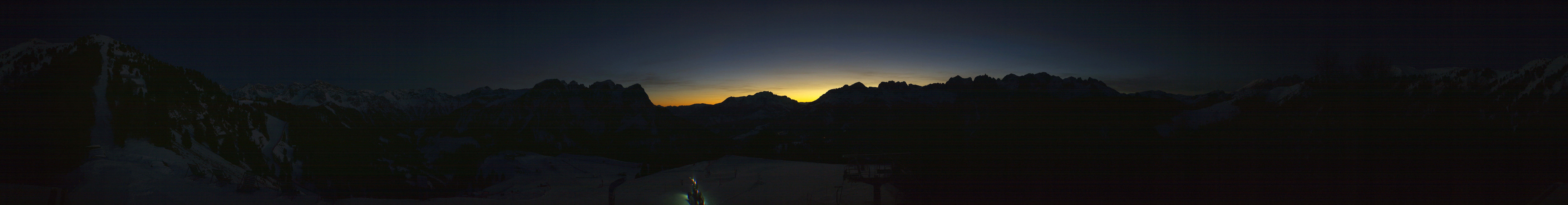 Archived image Webcam Dolomites Panorama - Pozza di Fassa
