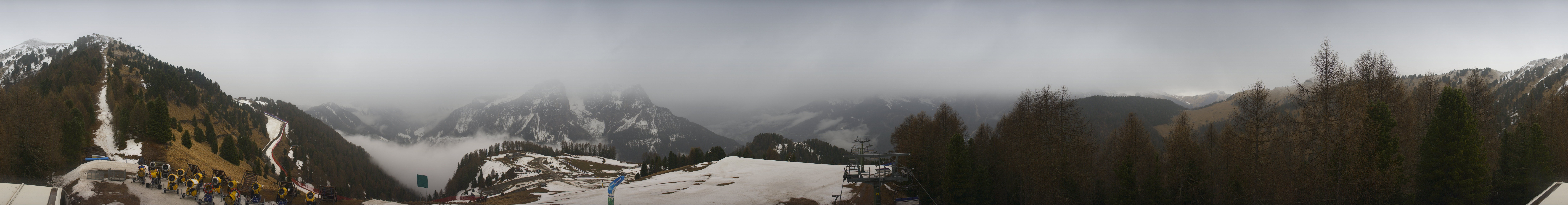 Archived image Webcam Dolomites Panorama - Pozza di Fassa