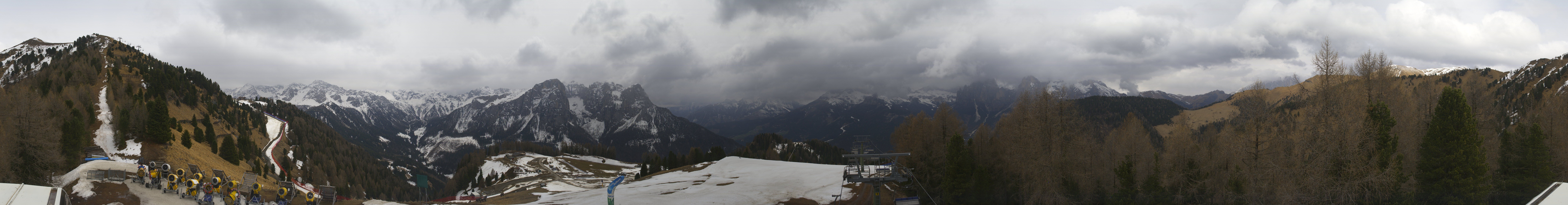 Archived image Webcam Dolomites Panorama - Pozza di Fassa