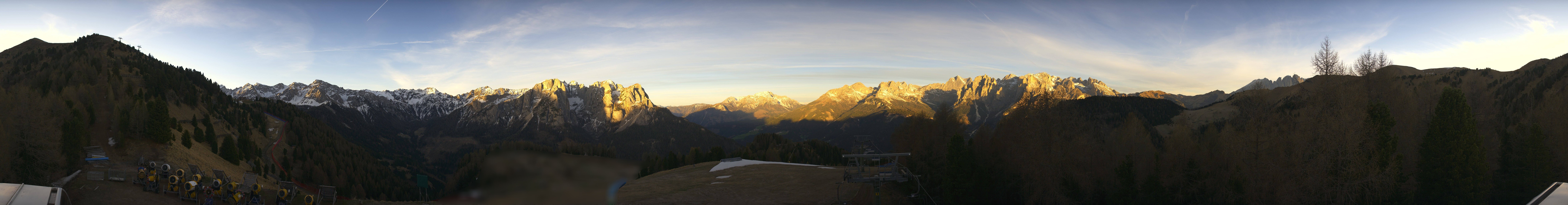 Archived image Webcam Dolomites Panorama - Pozza di Fassa