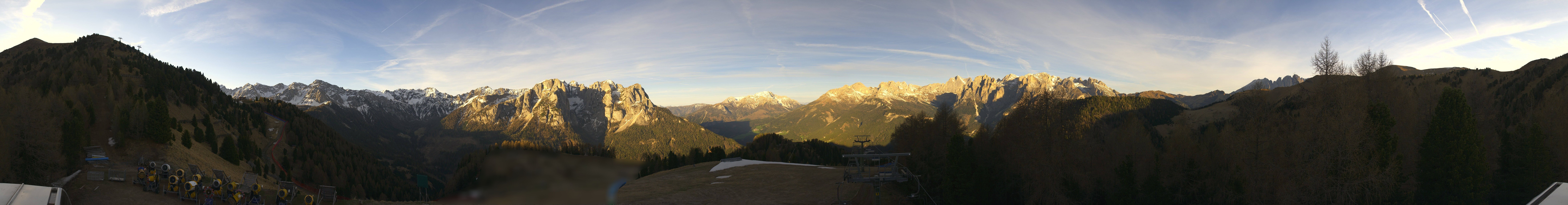 Archived image Webcam Dolomites Panorama - Pozza di Fassa