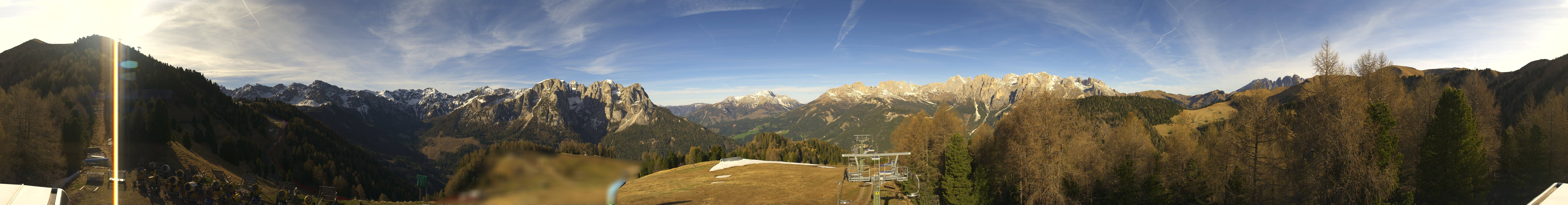 Archived image Webcam Dolomites Panorama - Pozza di Fassa