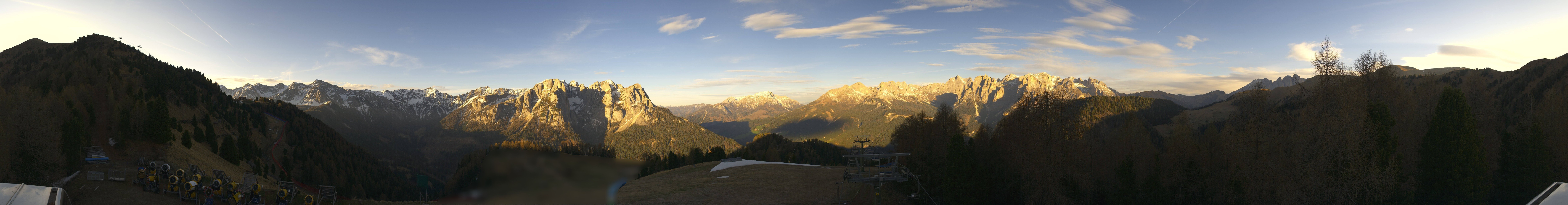 Archived image Webcam Dolomites Panorama - Pozza di Fassa