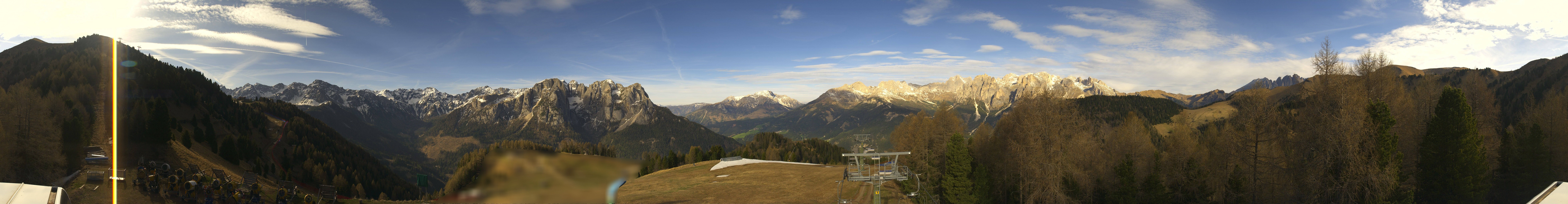 Archived image Webcam Dolomites Panorama - Pozza di Fassa