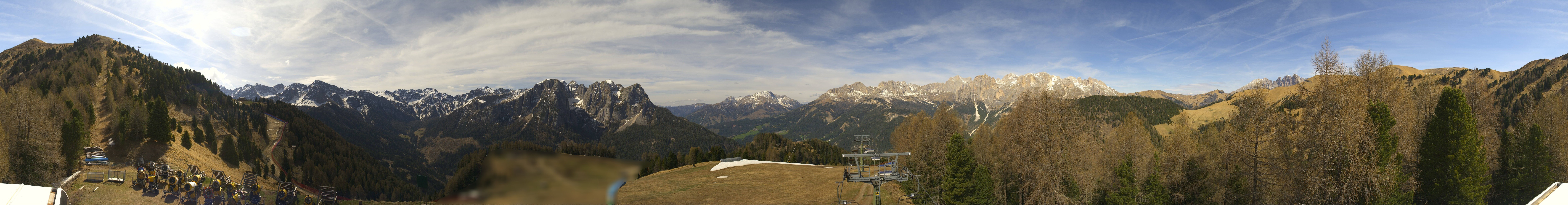 Archived image Webcam Dolomites Panorama - Pozza di Fassa