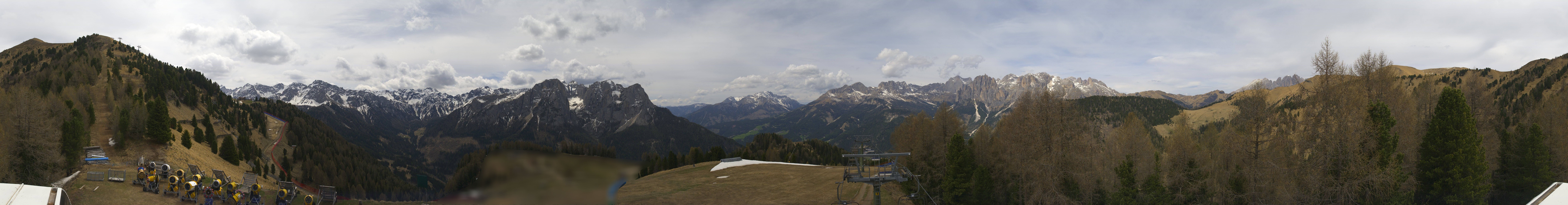 Archived image Webcam Dolomites Panorama - Pozza di Fassa